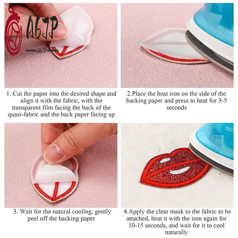 Embroidery Stabilizer Backing - A67P-20 Pcs Double Sided Iron On