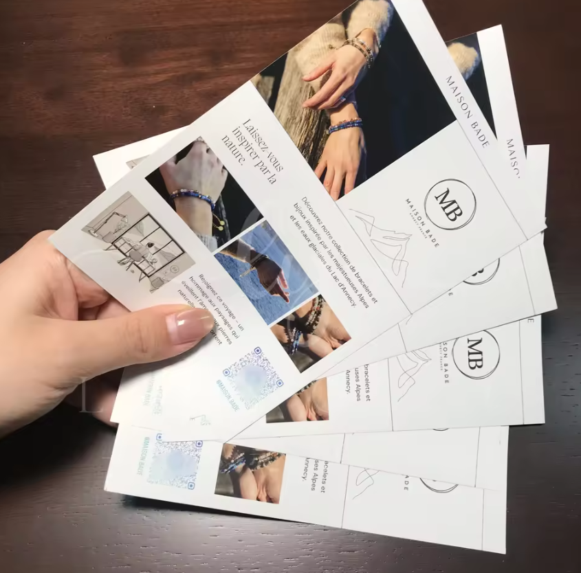 Commercial Flyer Printing - 100/200pcs Customized 157g glossy cardboard flyer