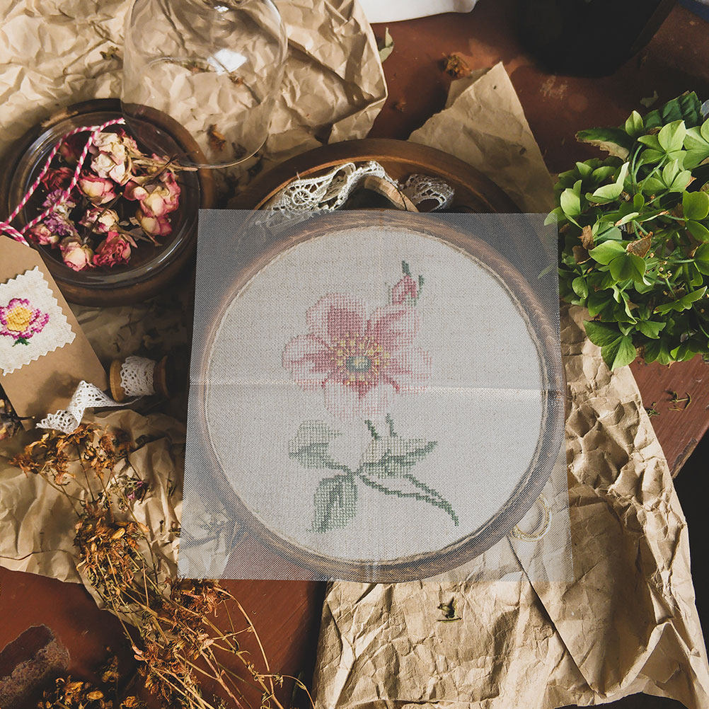 Embroidery Stabilizer Backing - 8Pcs DIY Water Soluble Embroidery Transfers