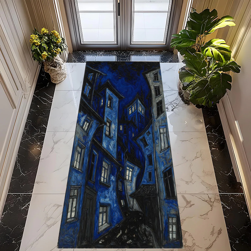 Twisted House Runner Rug Abstr - Commercial Printing House ulasan dan harga