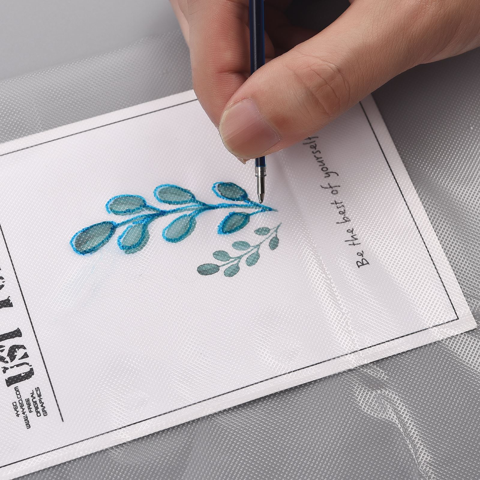 4pcs Water Soluble Embroidery  - Embroidery Stabilizer Backing ulasan dan harga
