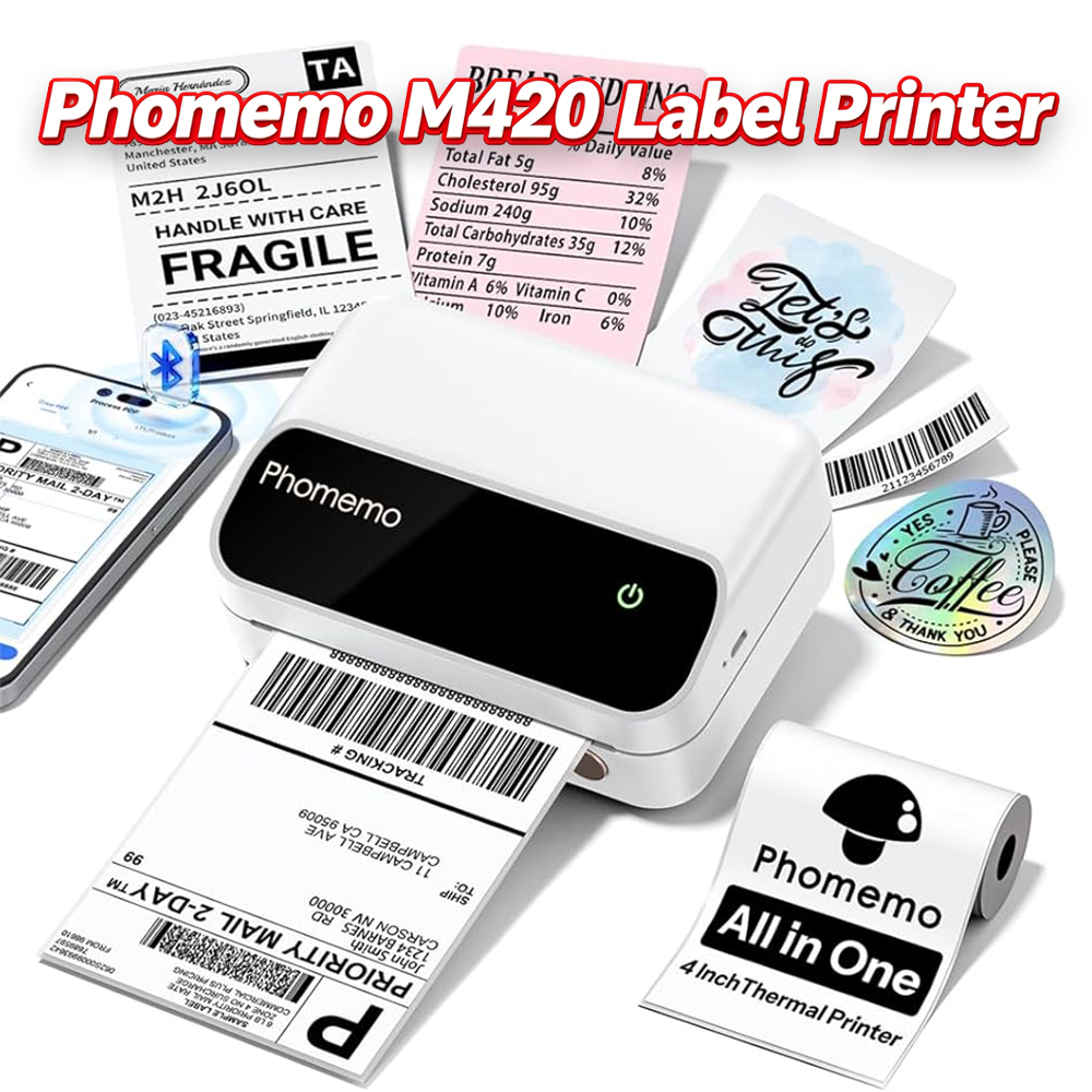 Phomemo M420 4-inch label prin - Commercial Printing Network ulasan dan harga