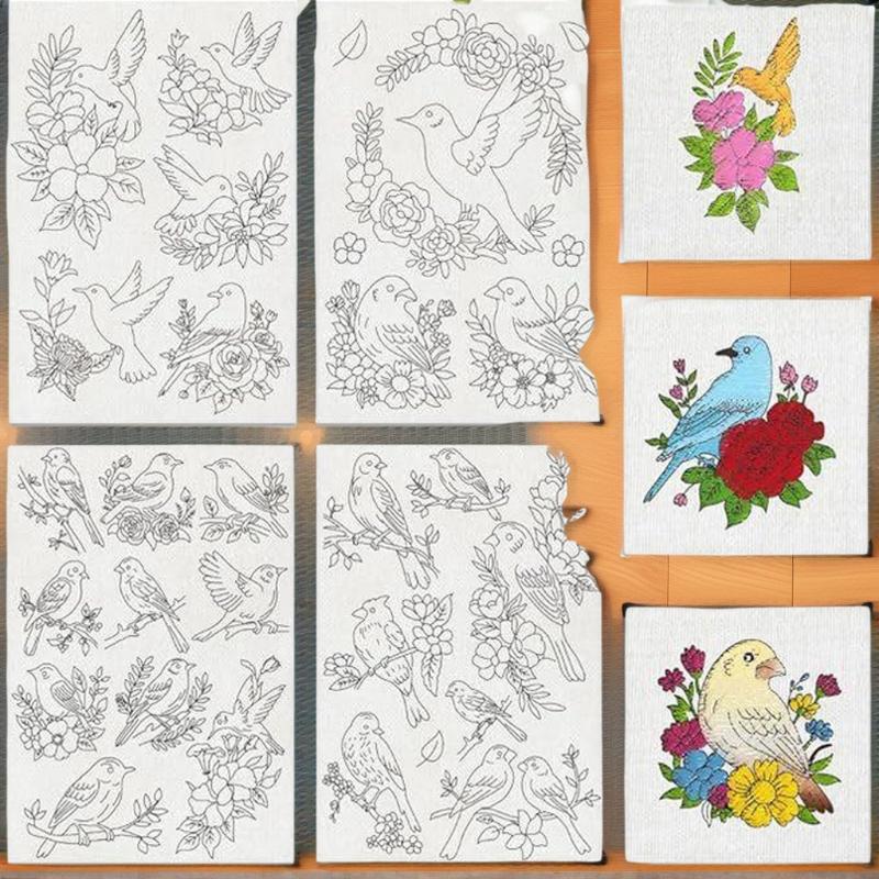4-Sheet A4 Water-Soluble Stabi - Embroidery Stabilizer Backing ulasan dan harga