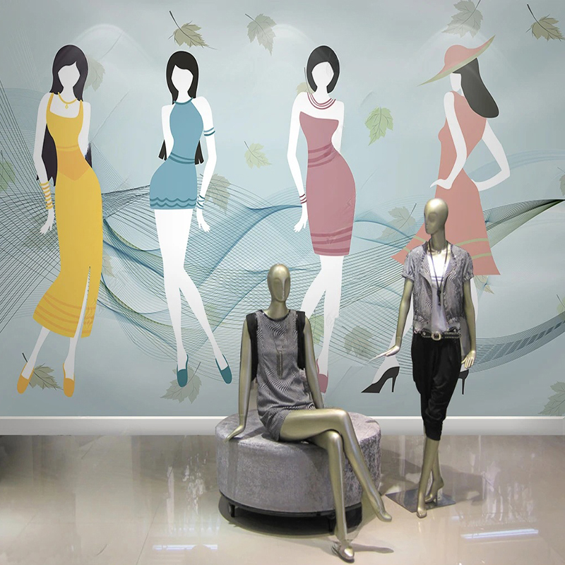 Custom Mural Modern fFresh Sho - Commercial Printing House ulasan dan harga