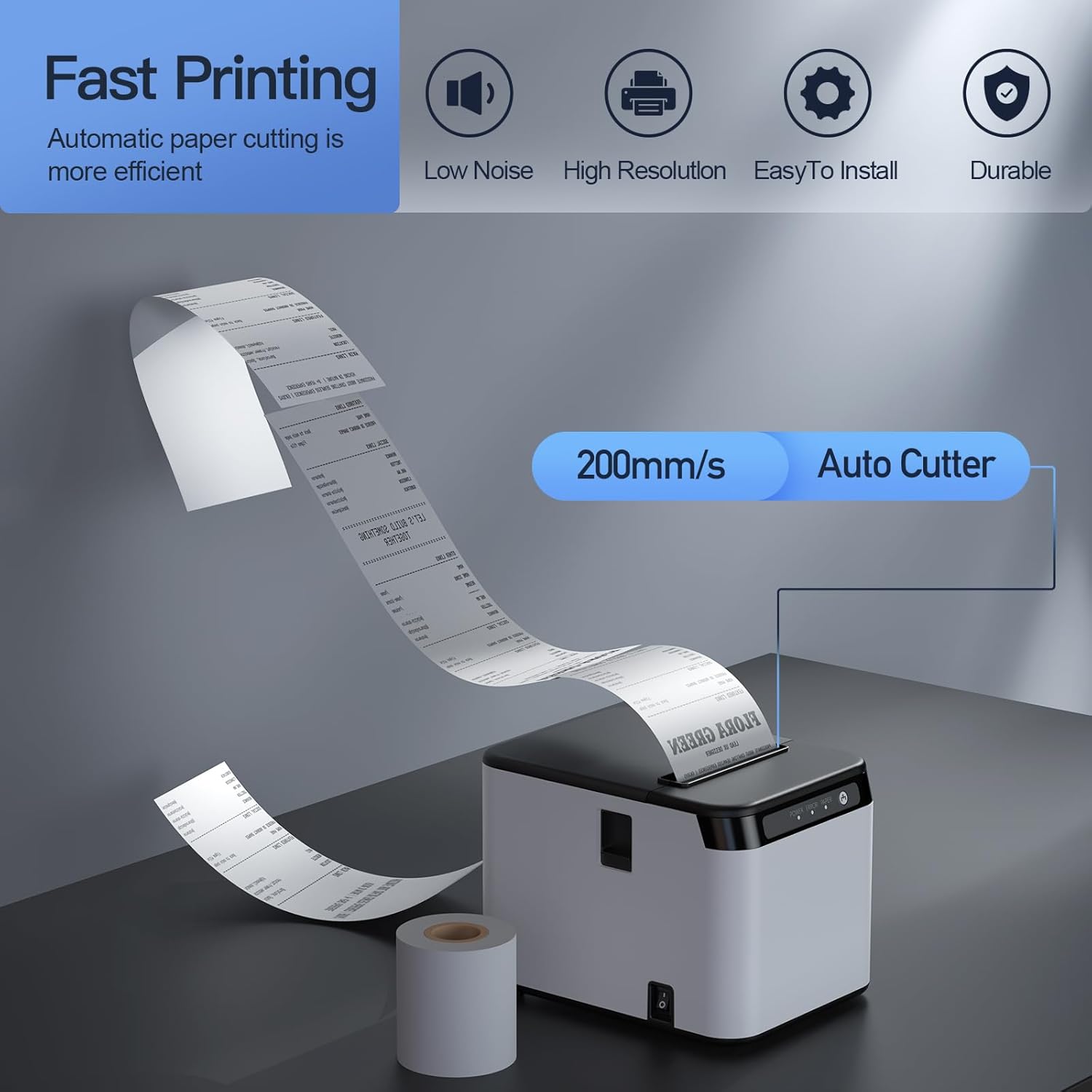 80mm Receipt Printer ESC/POS M - Commercial Printing Network ulasan dan harga