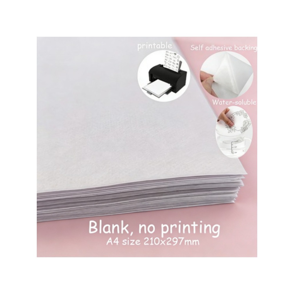 5 sheets A4 Custom Printing Pr - Embroidery Stabilizer Backing ulasan dan harga