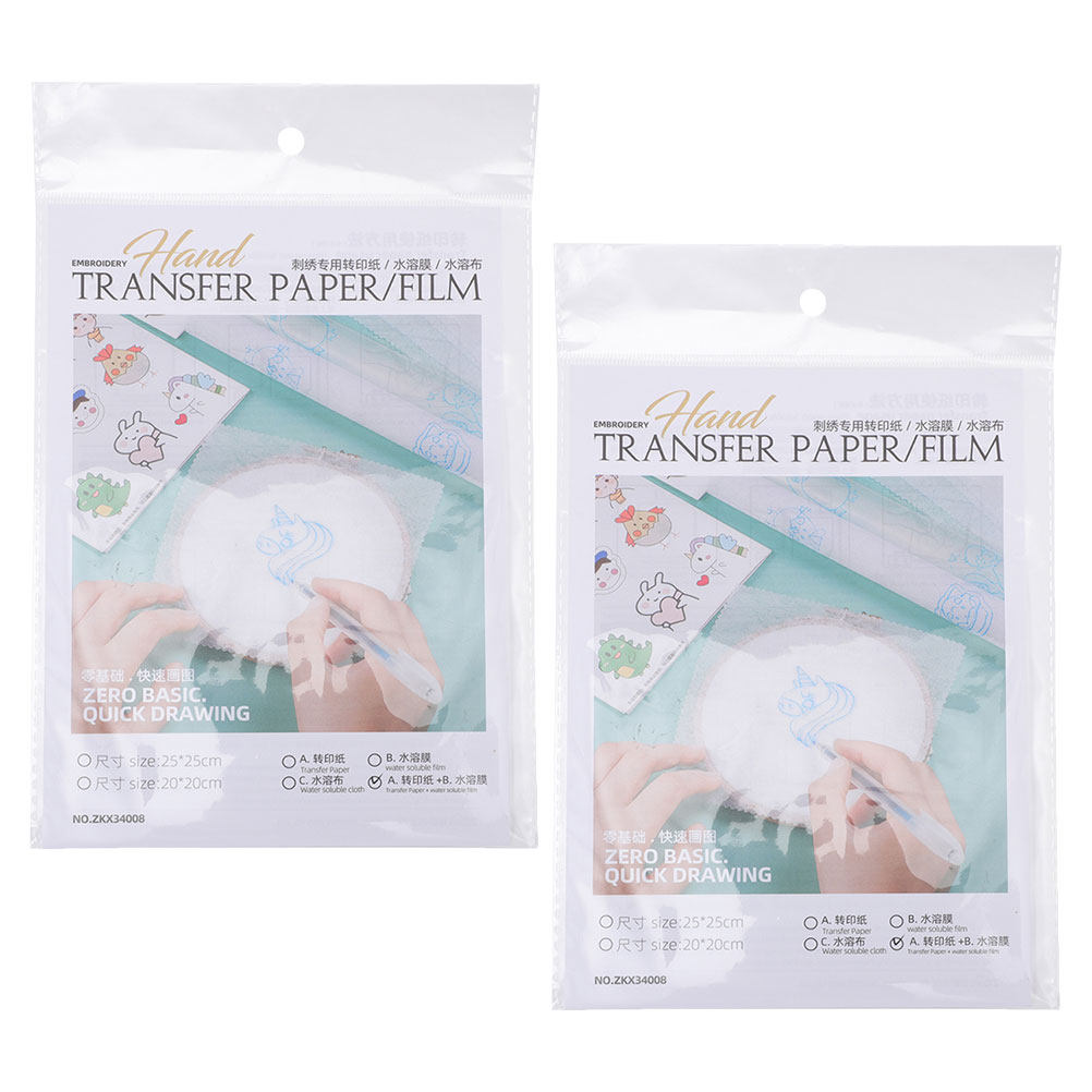 8Pcs DIY Water Soluble Embroid - Embroidery Stabilizer Backing ulasan dan harga