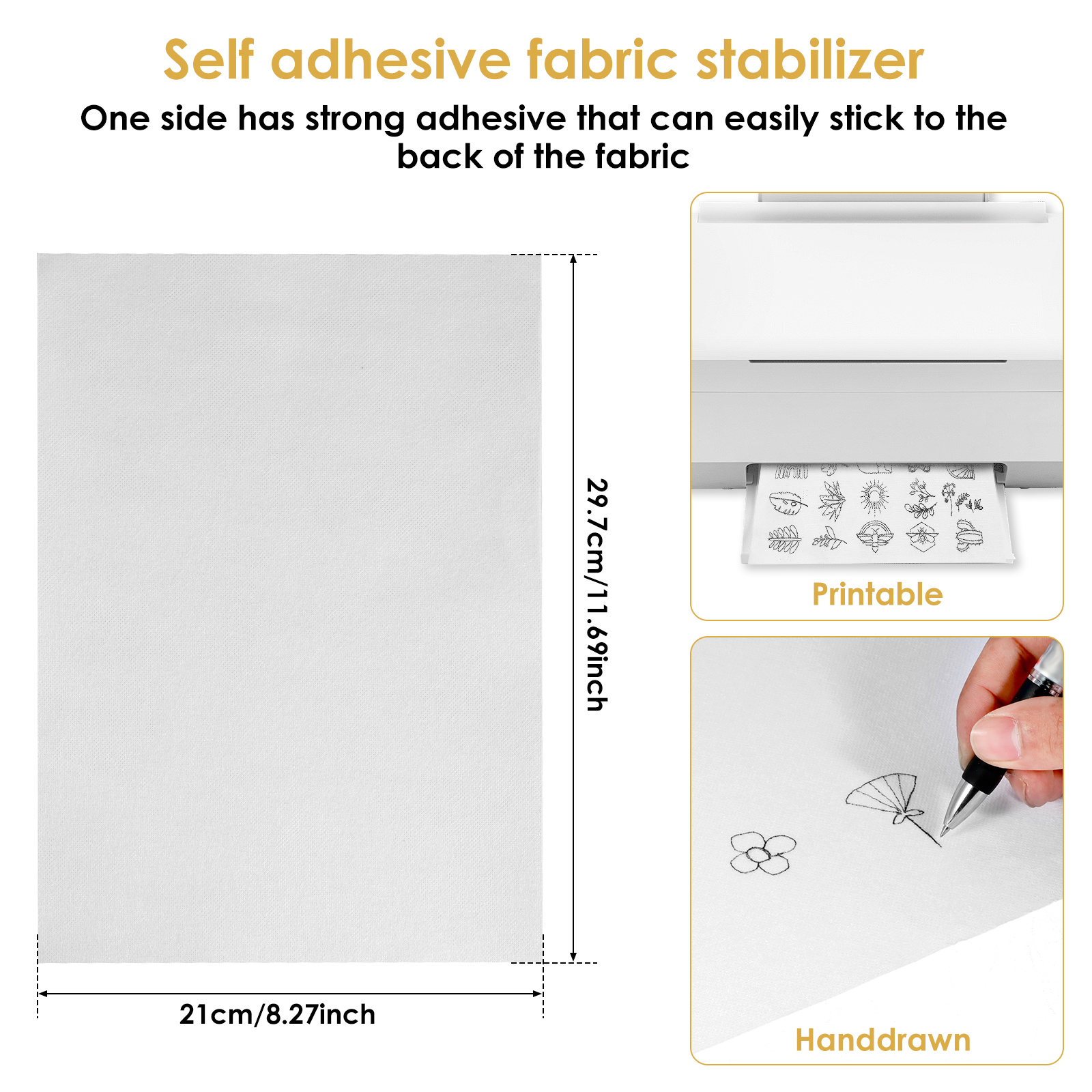 12/24PCS Sticky Water Soluble  - Embroidery Stabilizer Backing ulasan dan harga