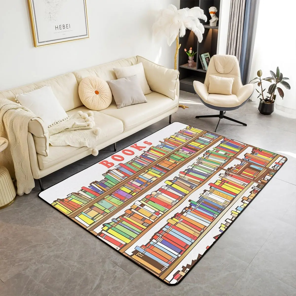 Bookshelf Area Rug for Teen St - Commercial Book Printing Machines ulasan dan harga
