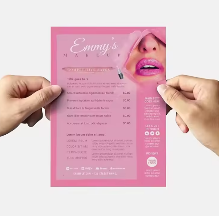 Customized A5 A6 high-quality  - Commercial Flyer Printing ulasan dan harga