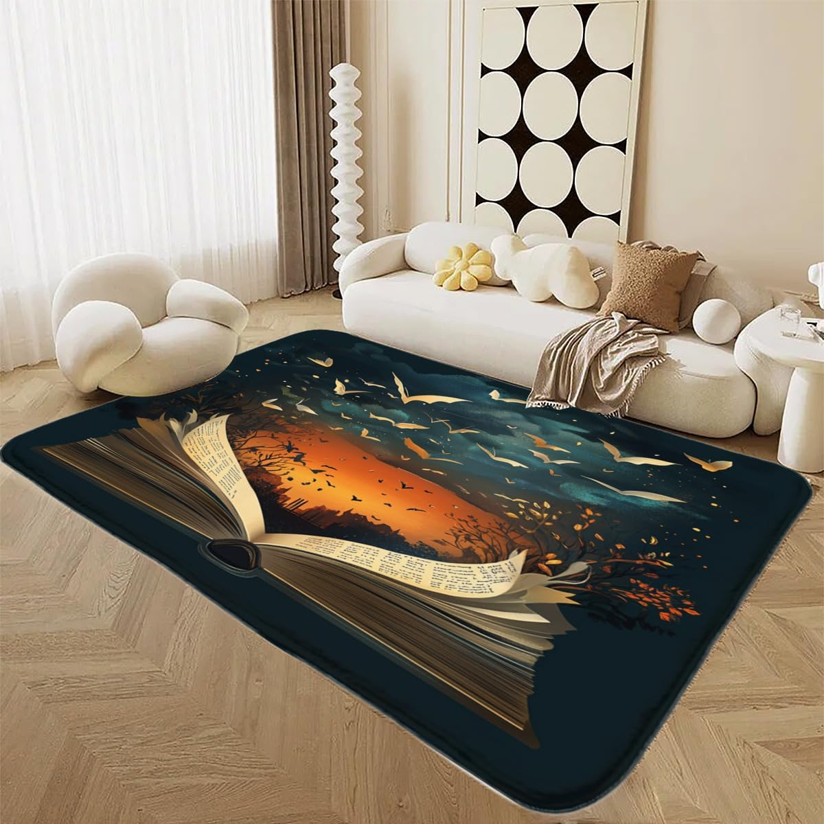 Abstract Book Print Area Rug,  - Commercial Book Printing Machines ulasan dan harga